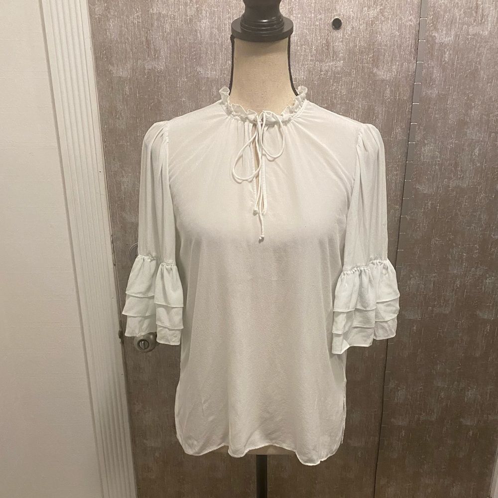 Alice+ Olivia 100% silk blouse, S